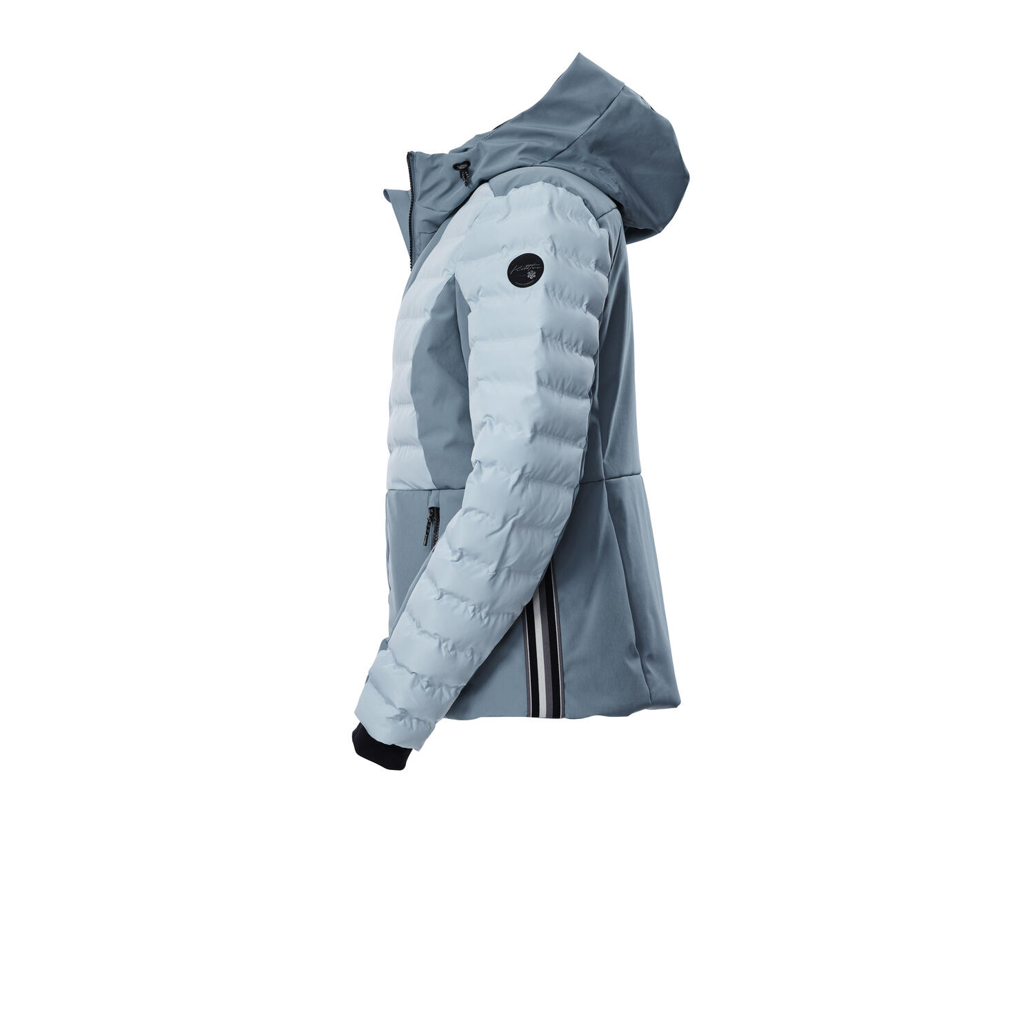 Killtec KSW 118 Ski Jas Dames - Lichtblauw/Grijs 3/4