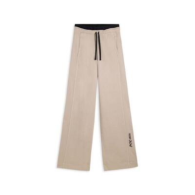 Pantaloni wide leg in felpa con stampa Flow