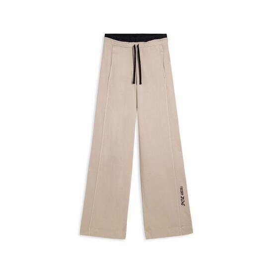 Pantaloni wide leg in felpa con stampa Flow