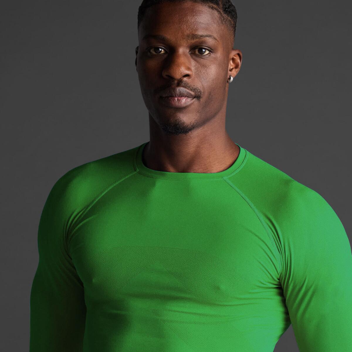 Camiseta térmica verde XL/XXL 3/7