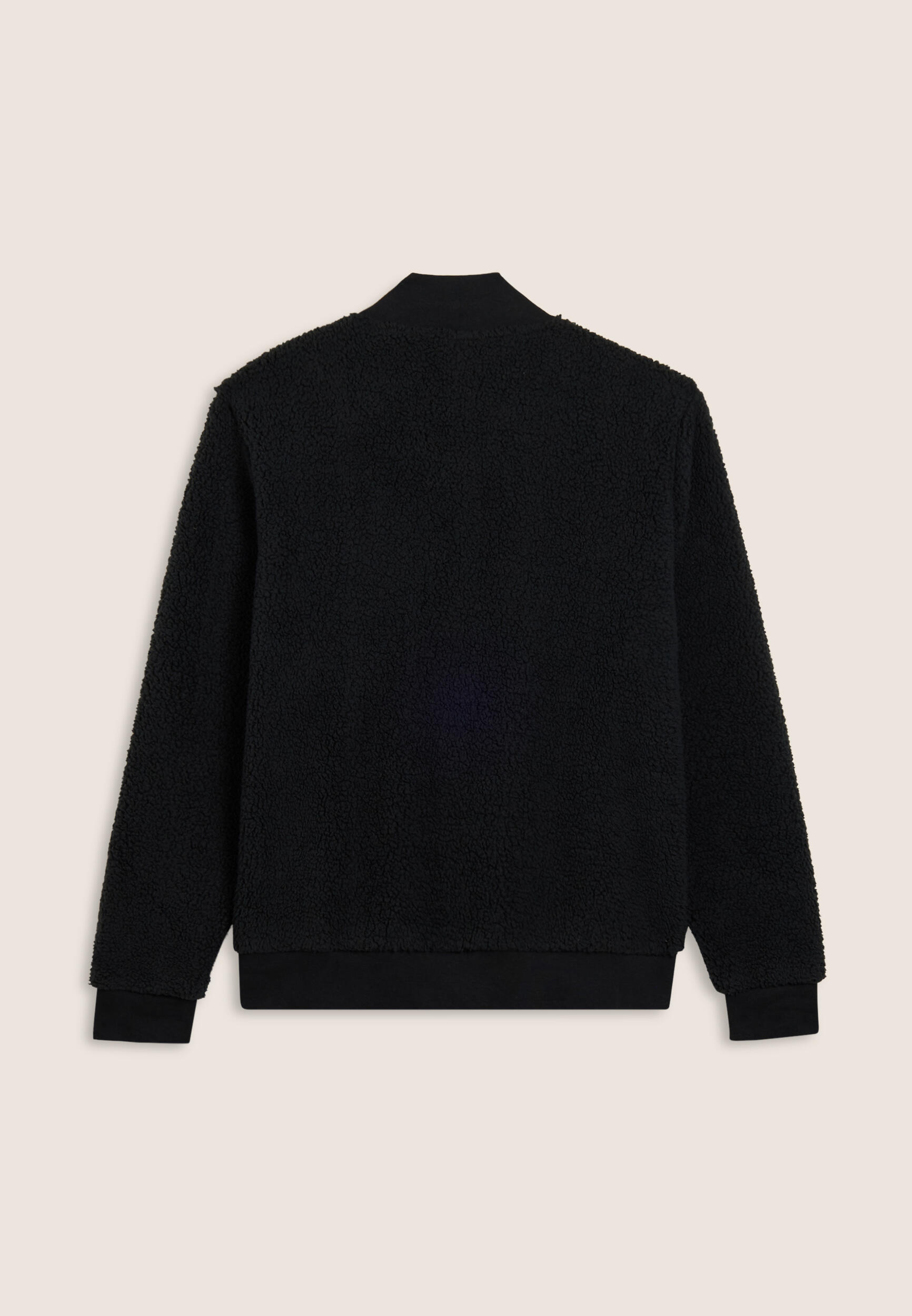 Sweat-shirt zippé en tissu Sherpa à col montant 2/3