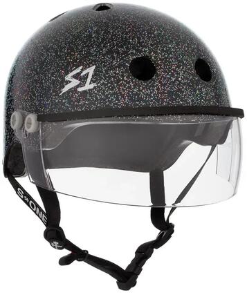 S-ONE Casque LIFER Visor Black Gloss Glitter- Taille S