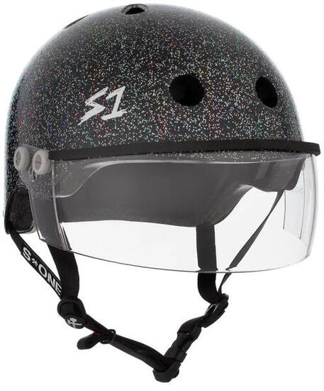 S-ONE Casque LIFER Visor Black Gloss Glitter- Taille S