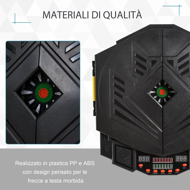 Homcom Dartboard electronic digital + 12 darts 8 jucători