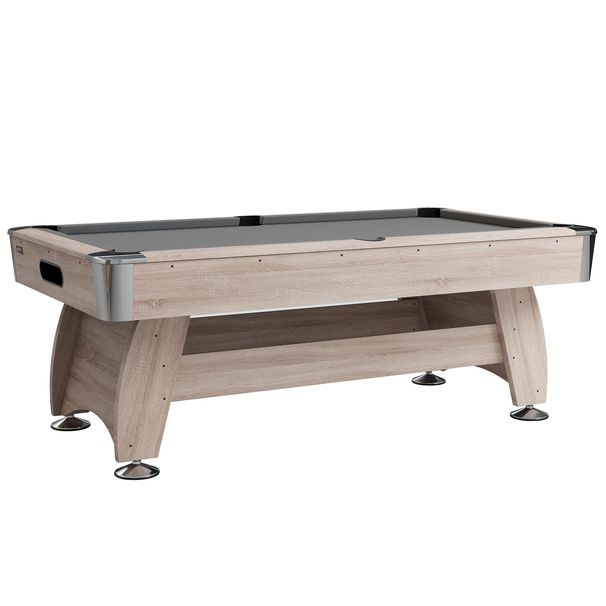 NORTH Gardone Table de billard Bois/Gris 7FT 2/7