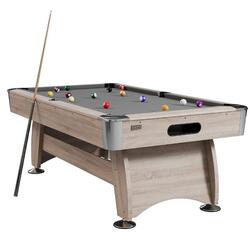 NORTH Gardone Table de billard Bois/Gris 8FT