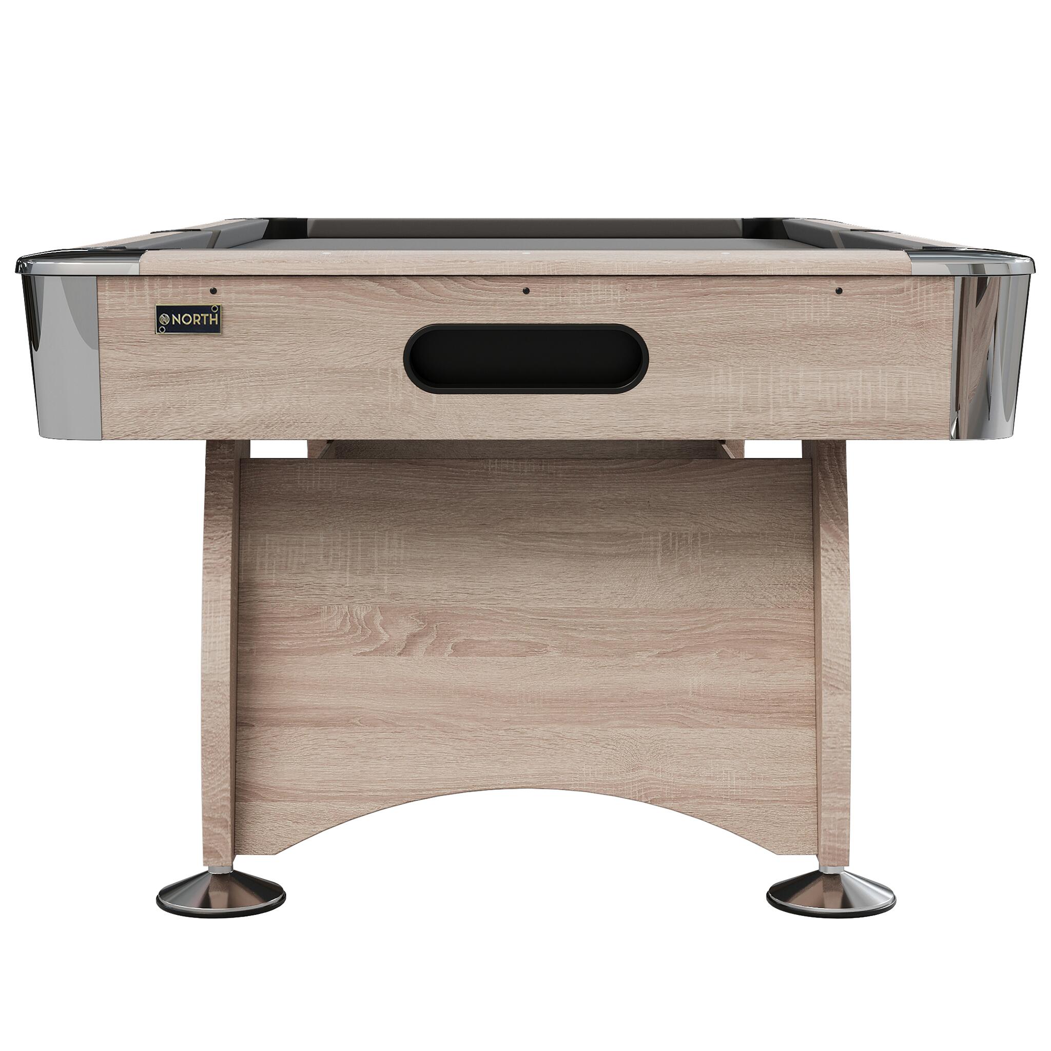 NORTH Gardone Table de billard Bois/Gris 7FT 4/7
