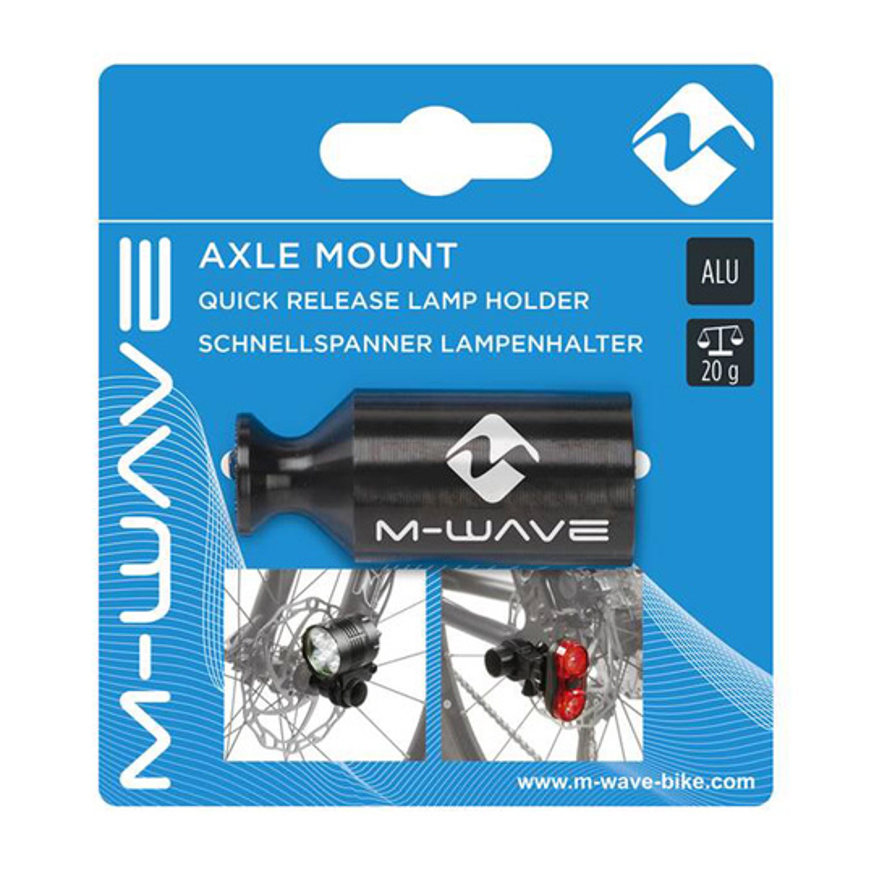 Support éclairage vélo roue avant/arrière M-Wave 3/5