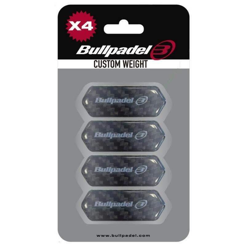 Protetor Bullpadel Peso Personalizado Negro 4 Unidades 5/5