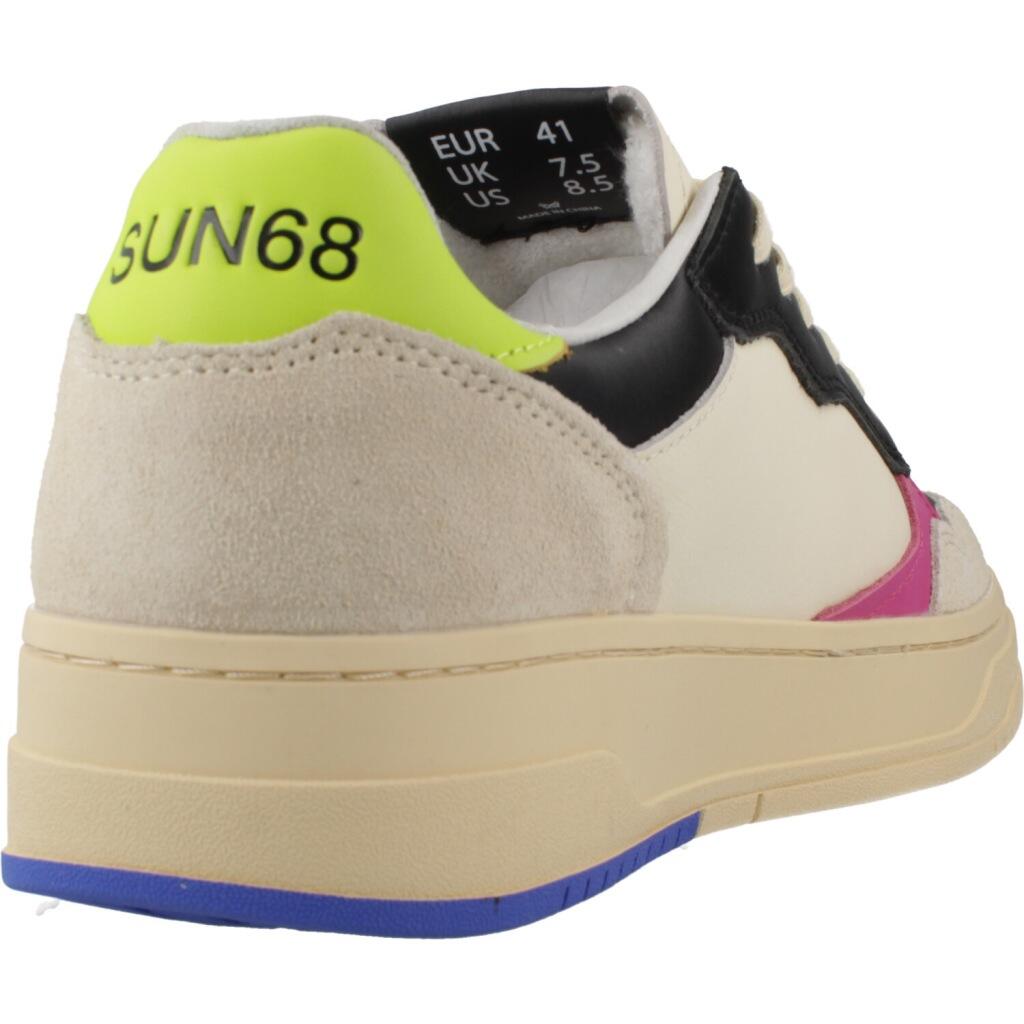 Scarpe Da Ginnastica Sun68 Modello Big Basket Colore Beige 3/5