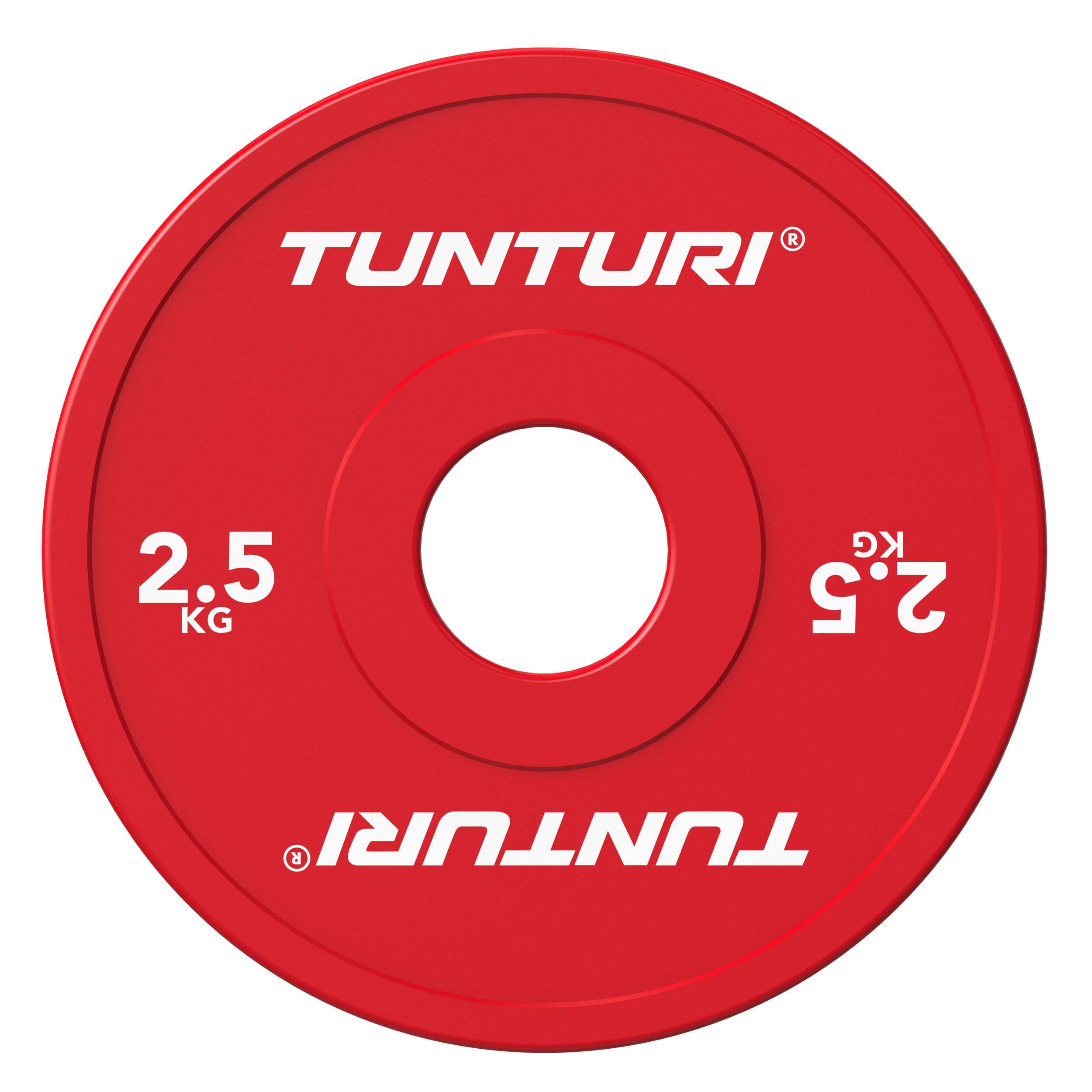 Set dischi bumper - rossi - 2,5kg 2/4