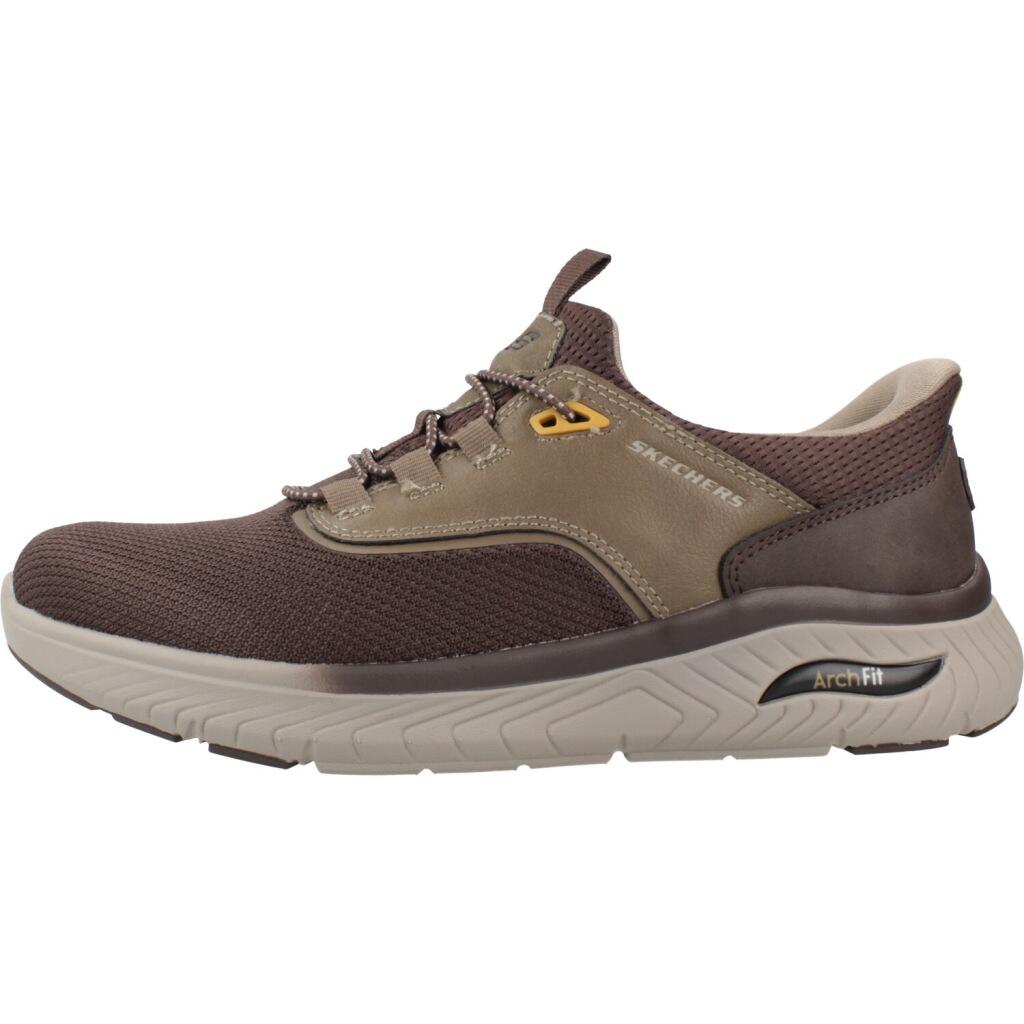 Baskets Skechers Modèle Slip-ins Arch Fit Crosser - Chozen Couleur Marron 2/5