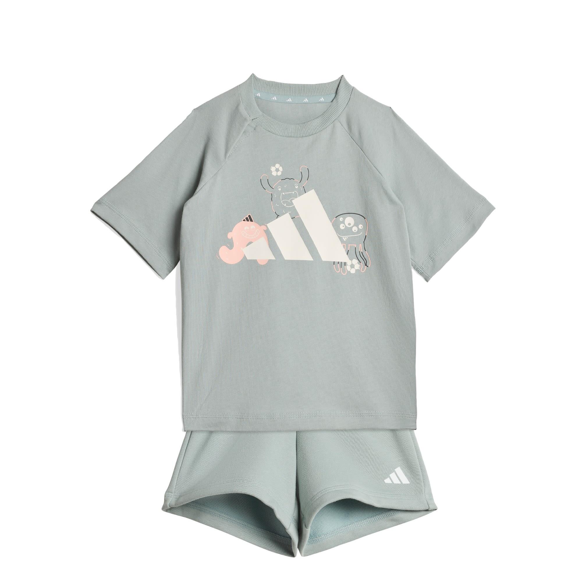 Adidas - Ensemble T-shirt Tiro_nster - Survêtement - Blanc|vert -  3 À 4 Ans - Decathlon