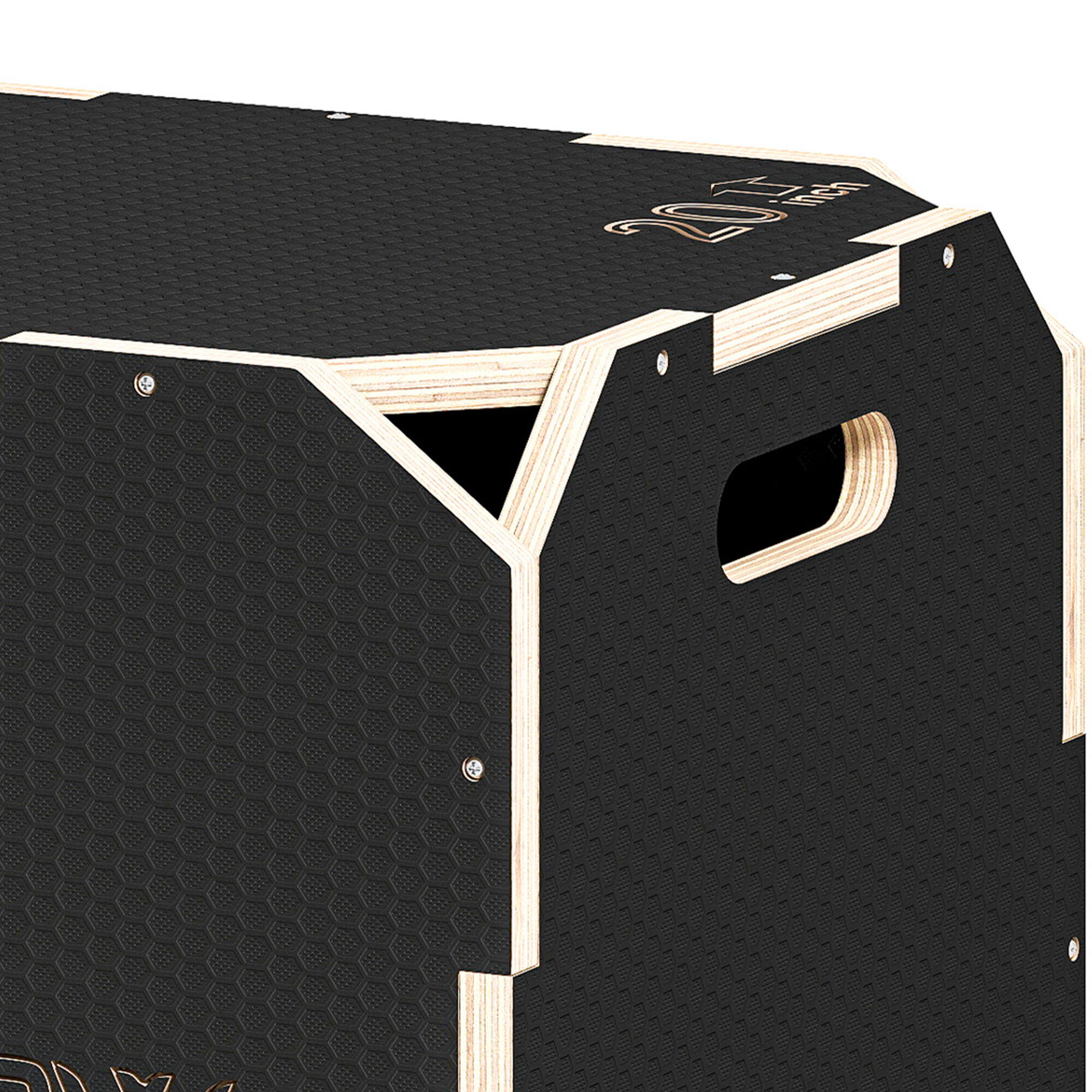 Cajón Pliométrico SPORTNOW 51x48x41 cm Negro 4/5