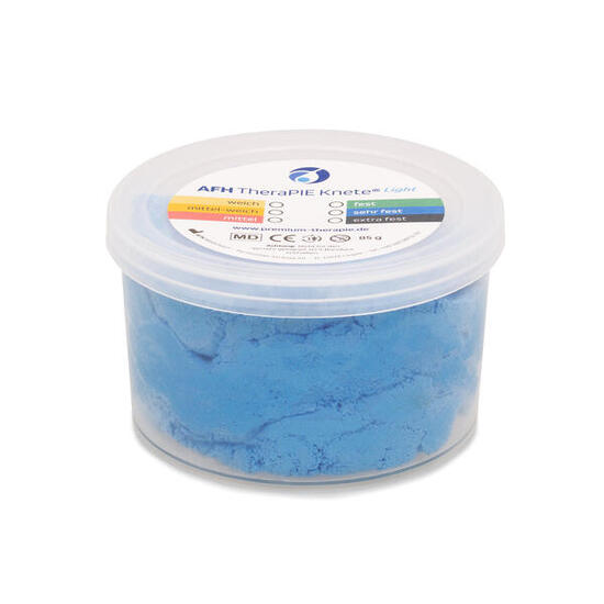 Pâte à modeler thérapeutique Lumière Bleu, très ferme 8,5x8,5x4 cm, 85 g