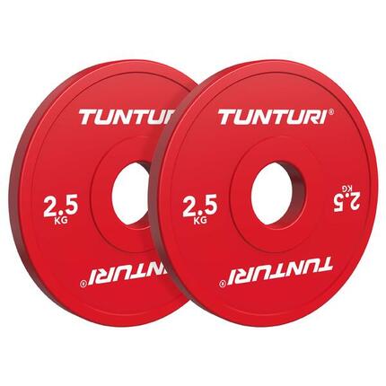 Disques Bumper - rouge - 2,5 kg - set