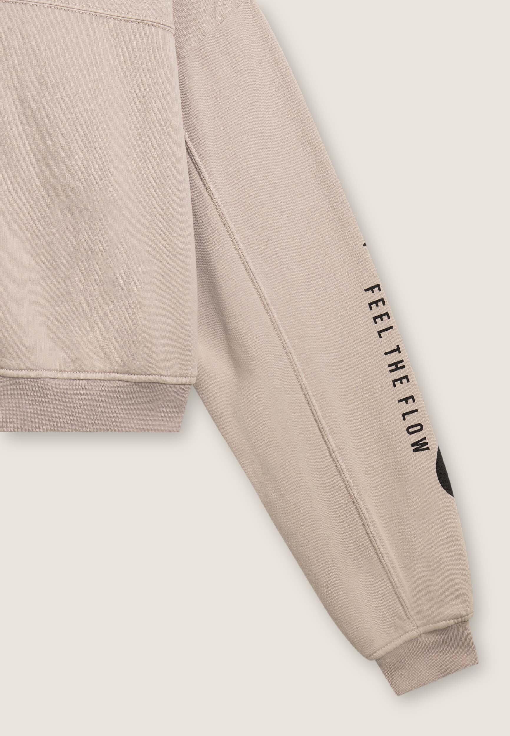 Sweat-shirt à capuche, coupe cropped et imprimé urbain 3/3