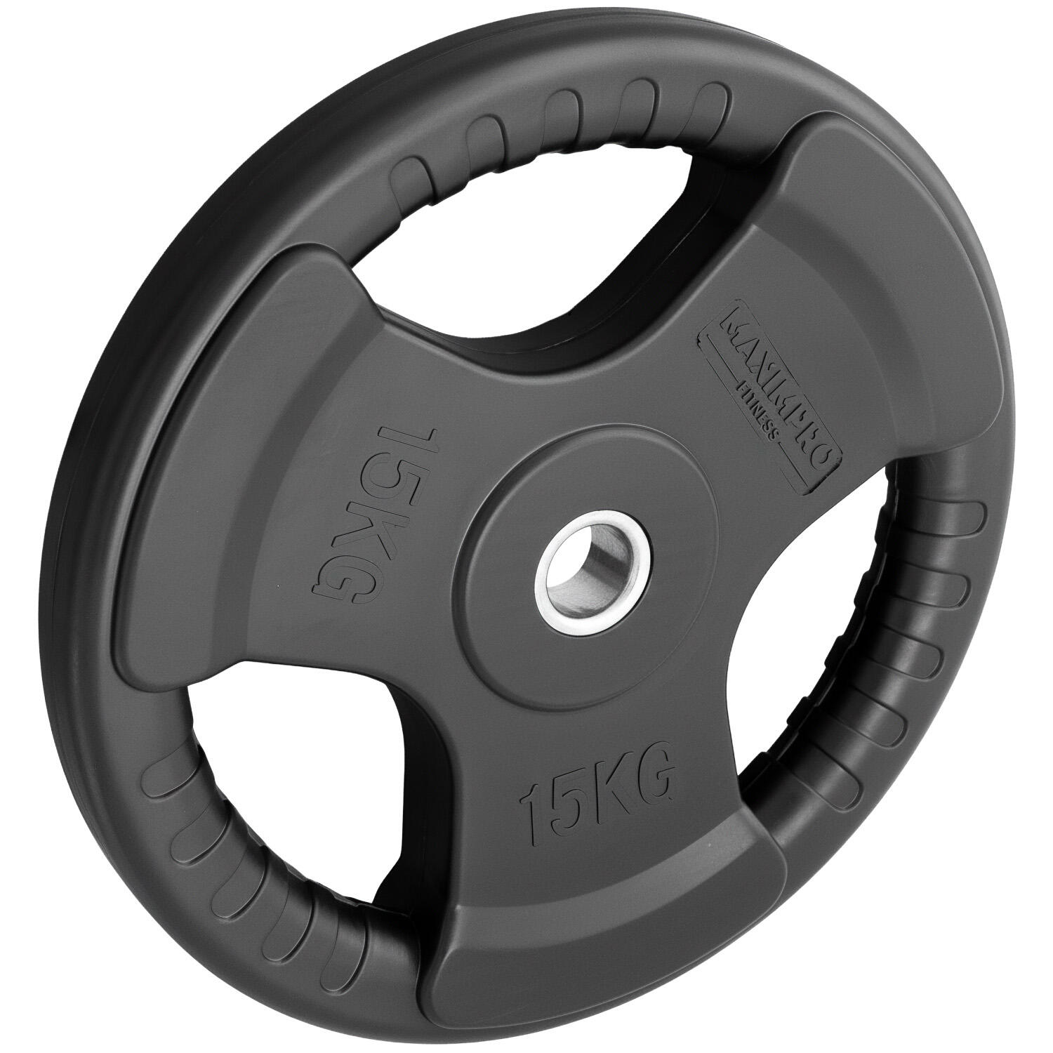 Disco Caucho Maximpro Masos con Agarre 15kg 3/4