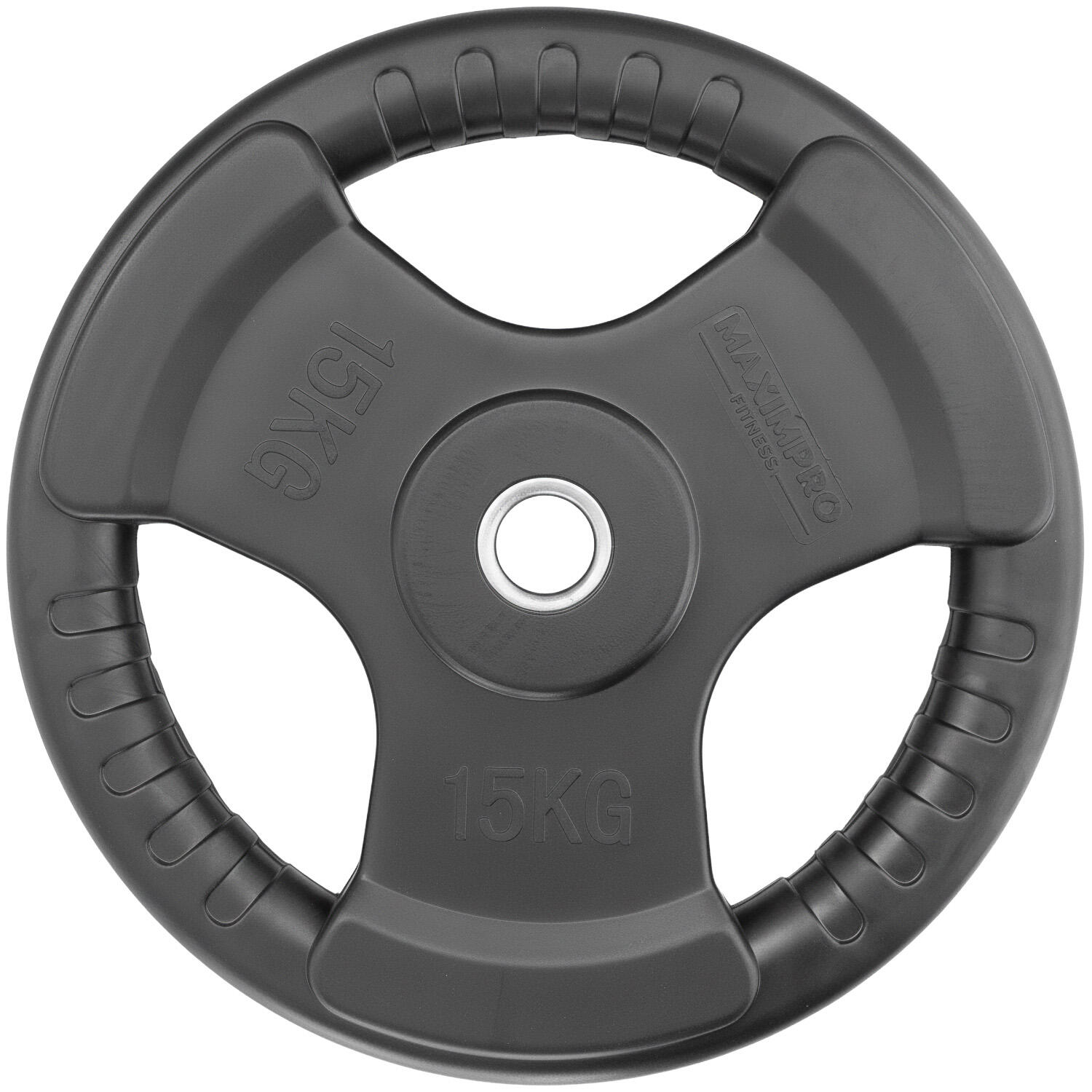 Disco Caucho Maximpro Masos con Agarre 15kg 4/4