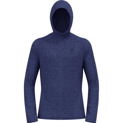 Bluza męska Odlo TENCIA Mid layer hoody full zip niebieska