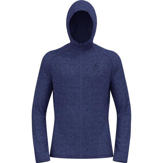 Bluza męska Odlo TENCIA Mid layer hoody full zip niebieska