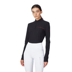 Polo d'équitation manhces longues femme Vestrum Lyra