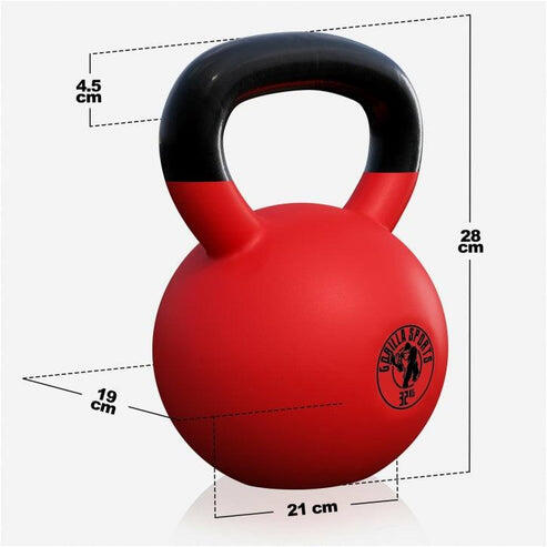 KETTLEBELL FONTE AVEC REVÊTEMENT NÉOPRÈNE | MUSCULATION | AU CHOIX DE 2KG À 32KG 2/7