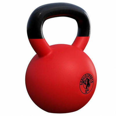 Kettlebell - 2 kg, Gusseisen, Vinyl Beschichtung, Schwunghantel, Kugelgewicht