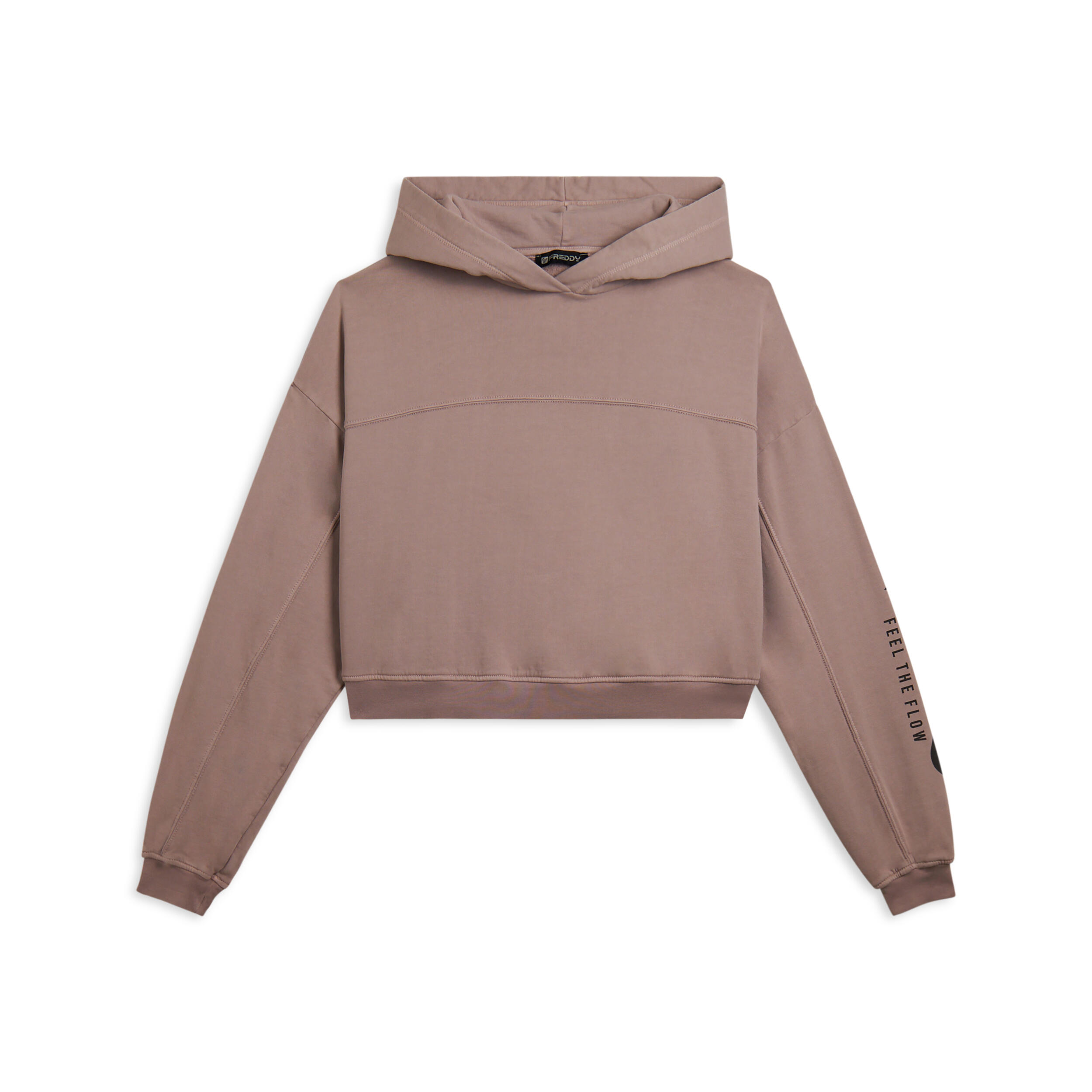 Freddy - Sweat-shirt À Capuche, Coupe Cropped Et Imprimé Urbain - Sweat-shirt - Rose - Decathlon