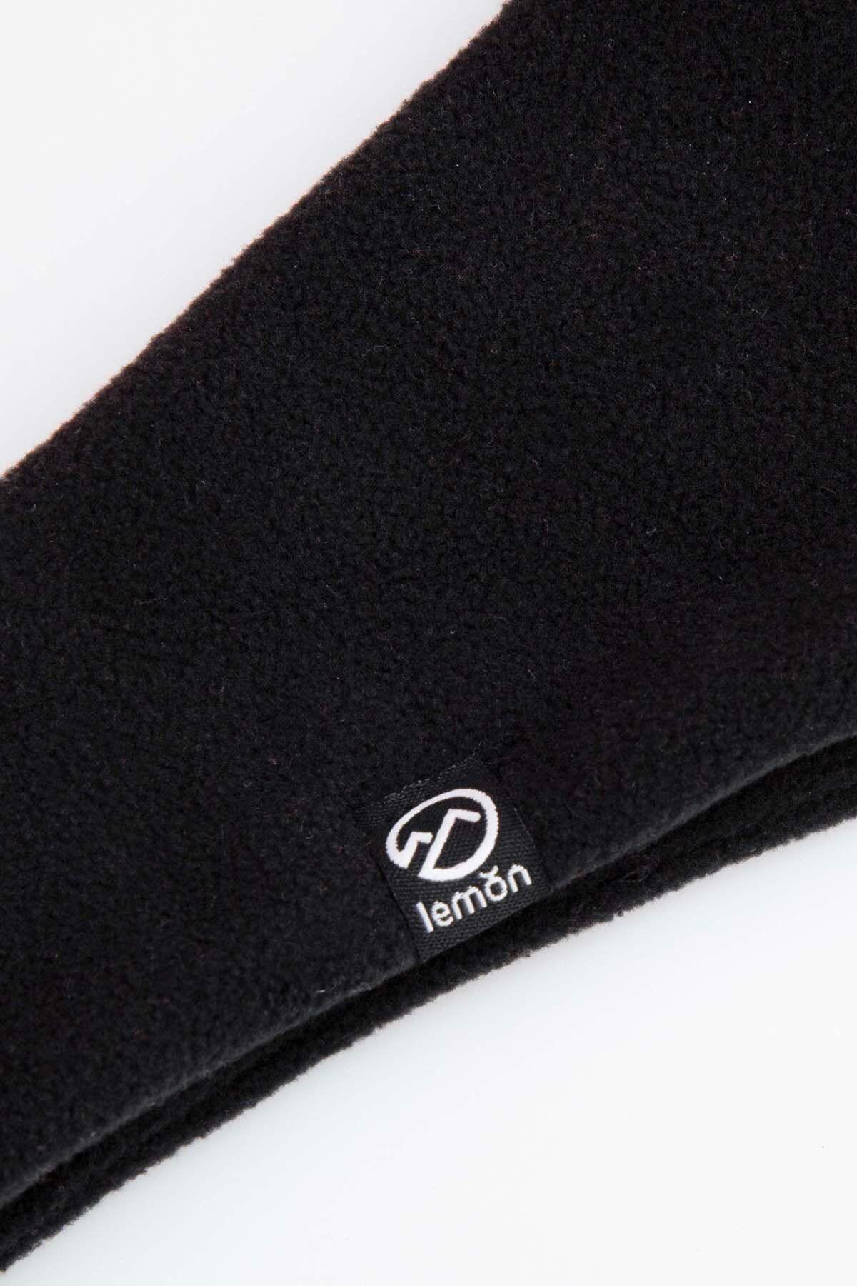 Kinder Stirnband Fleece Wandern Ski XLX schwarz 2/3