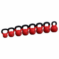 LOT DE 8 KETTLEBELL FONTE AVEC REVÊTEMENT NÉOPRÈNE | MUSCULATION | DE 4KG À 32KG