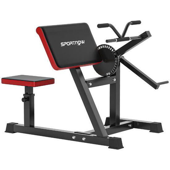SPORTNOW Panca Curl Bicipiti con Seduta e Gomiti Regolabili e Supporto per Pesi