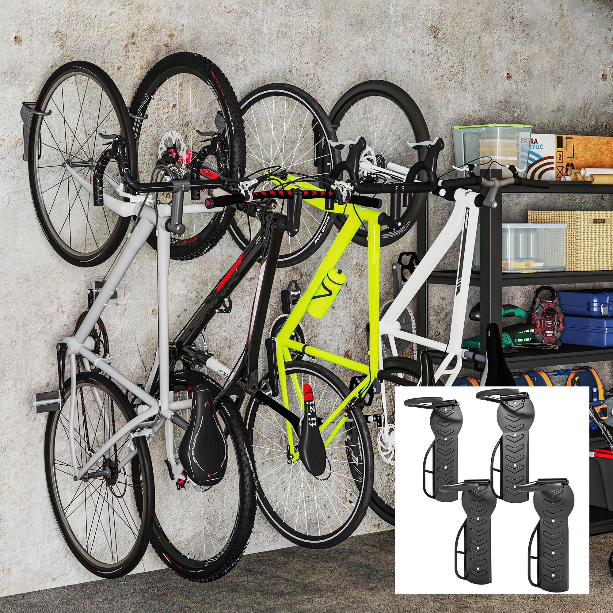 Soportes de pared para bicicletas SPORTNOW - Set de 4 piezas 2/5