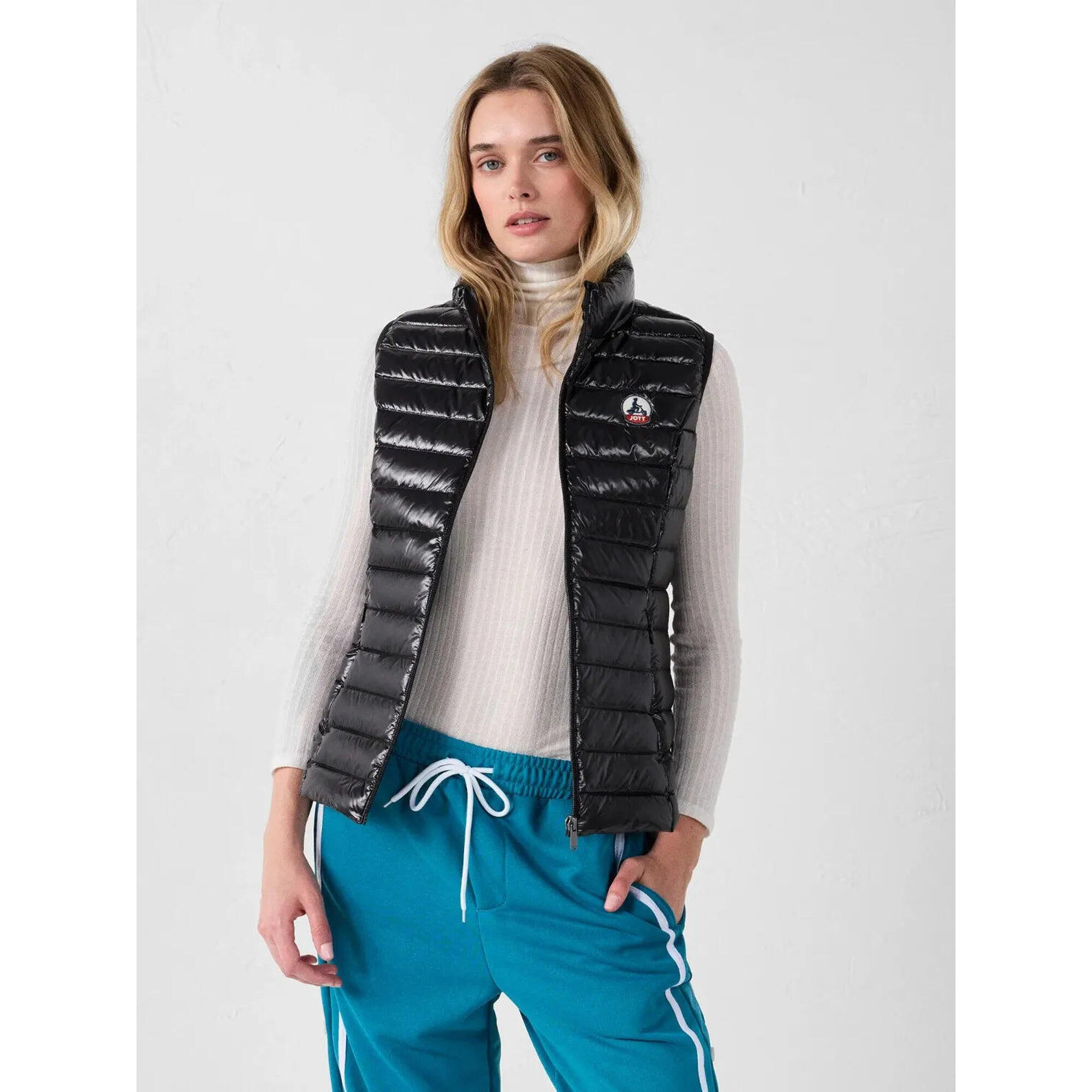 Jott - Doudoune Sans Manche Jott Seda Shiny - Femme - Doudoune Duvet - Noir - Decathlon