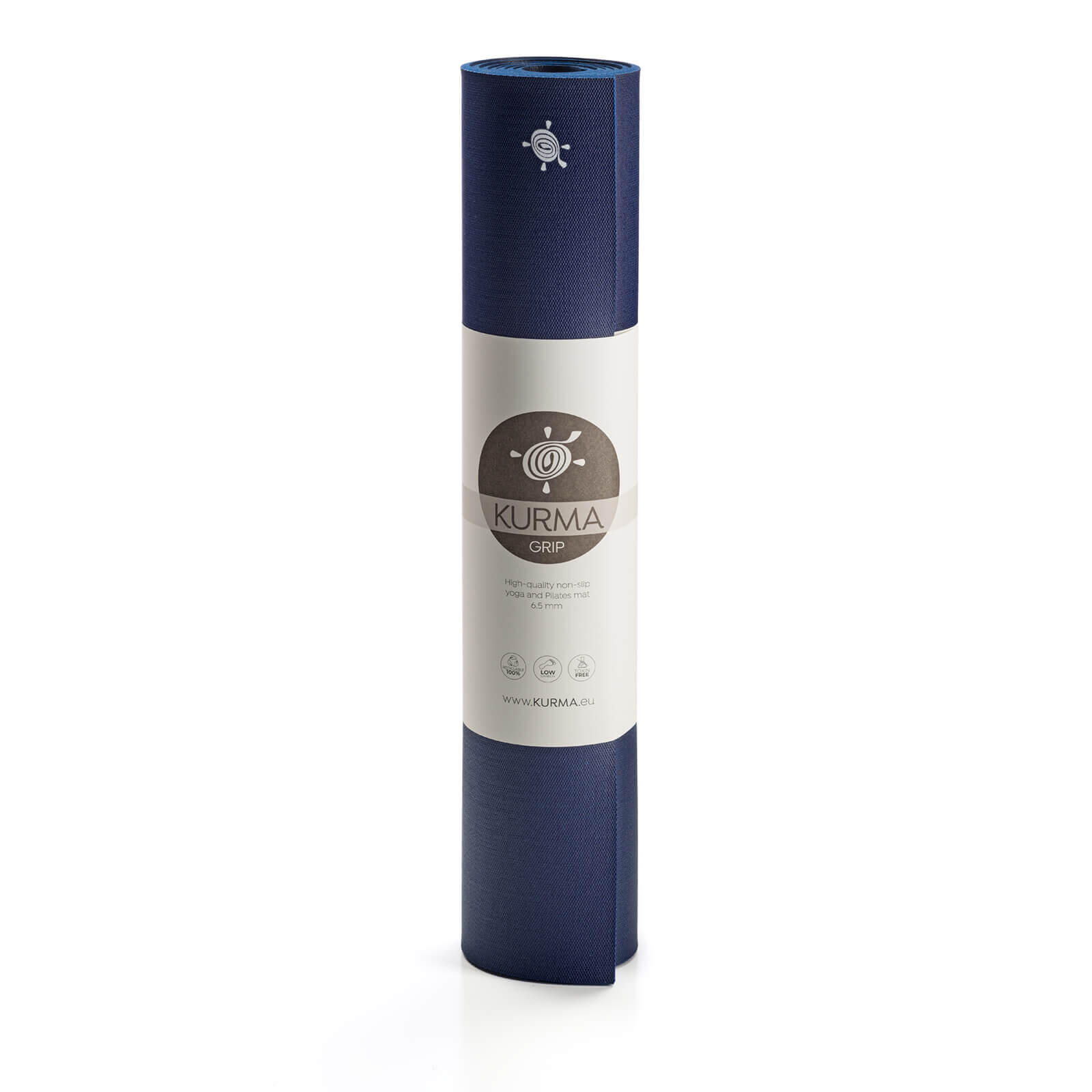 Tapis de yoga Kurma Grip 6,5 mm - Bleu marine 4/7