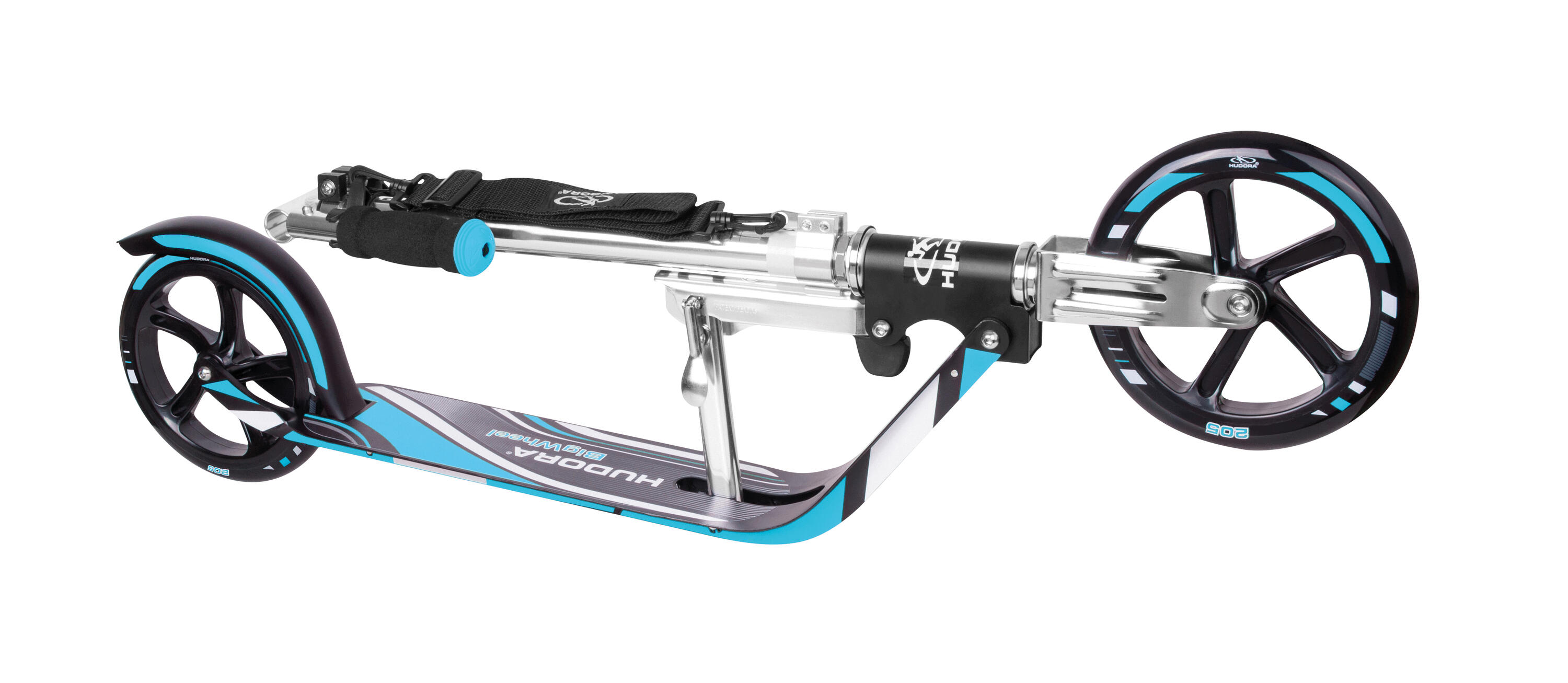 Hudora Scooter Big Wheel Step RX205 - Noir Bleu 2/4