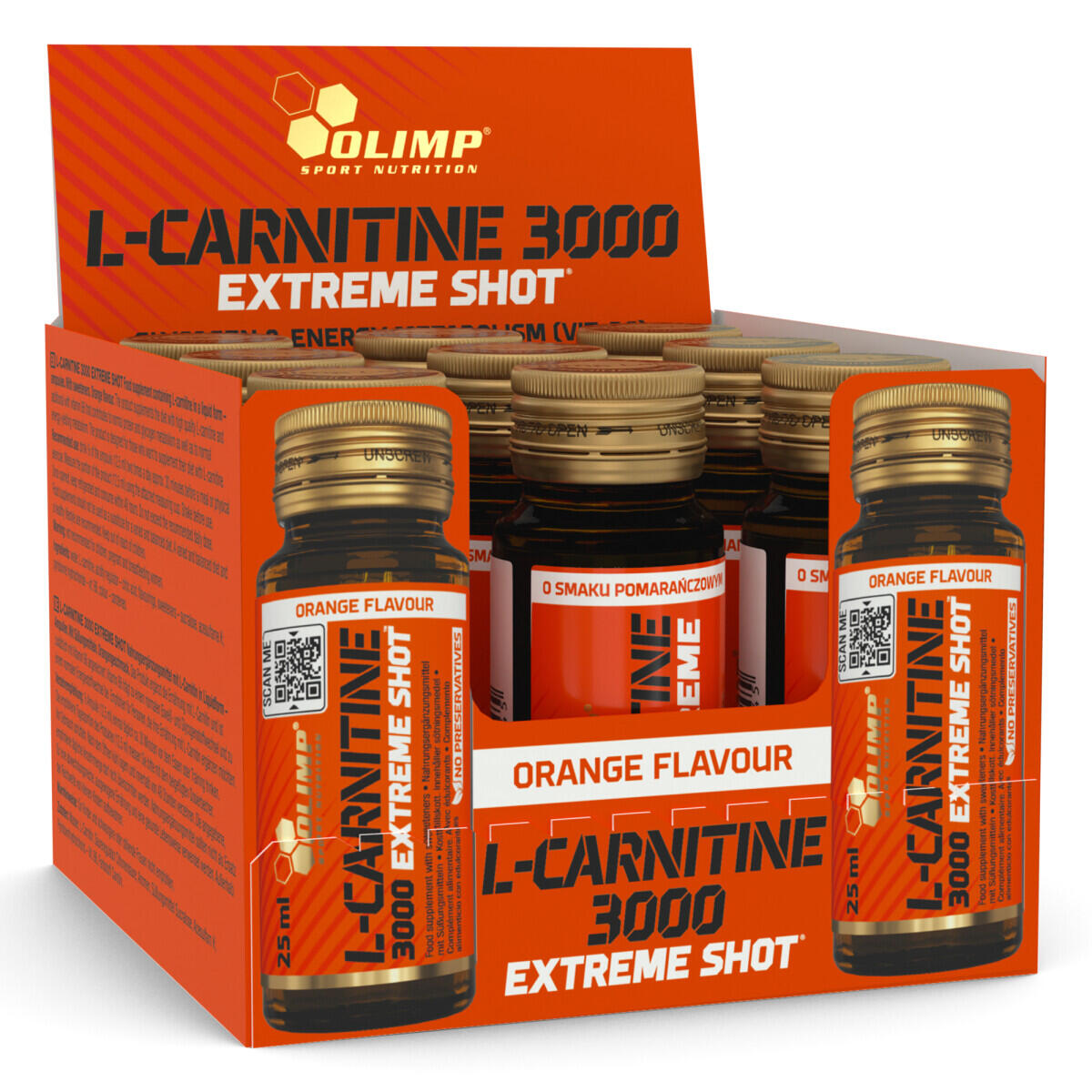 Olimp Sport - L-carnitine - L-carnitine 3000 Extreme Shot - Orange - L-carnitine - No Size - Decathlon