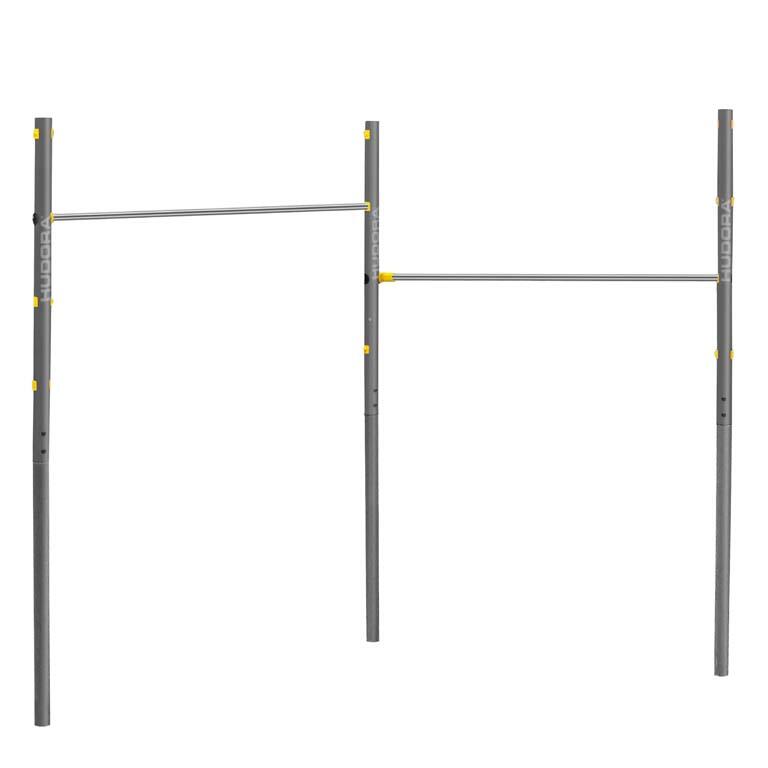 HUDORA Barra da ginnastica doppia Hudora Fabian Pro in acciaio regolabile