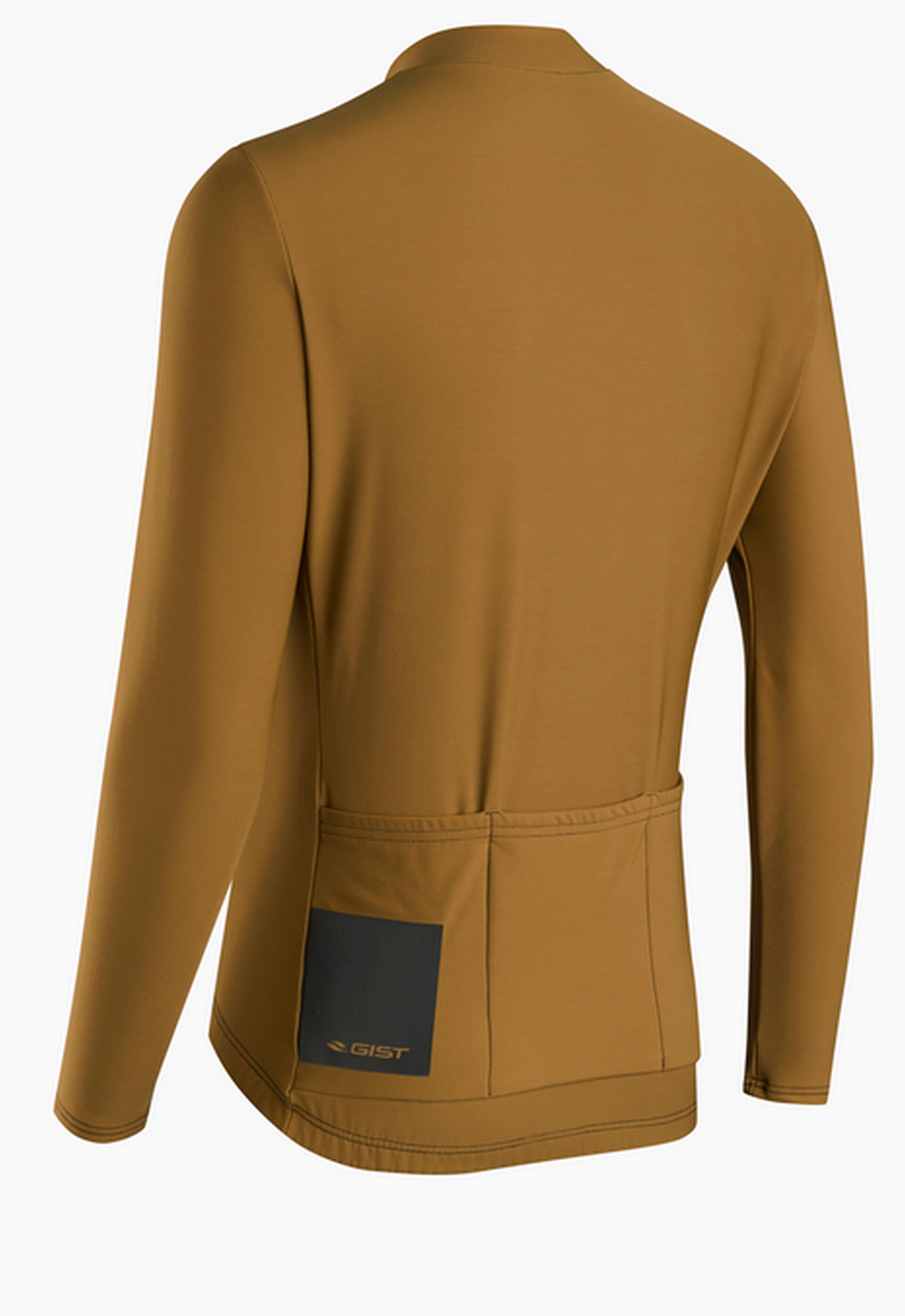 Maglia da ciclismo invernale VUELTA, giallo senape 2/3