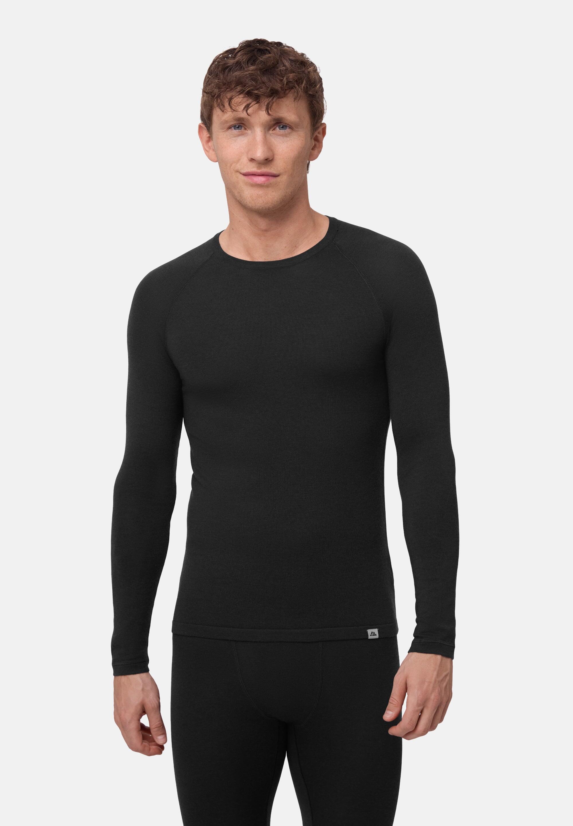 Heren merino thermoshirt lange mouw Warm ademend en comfortabel 3/6