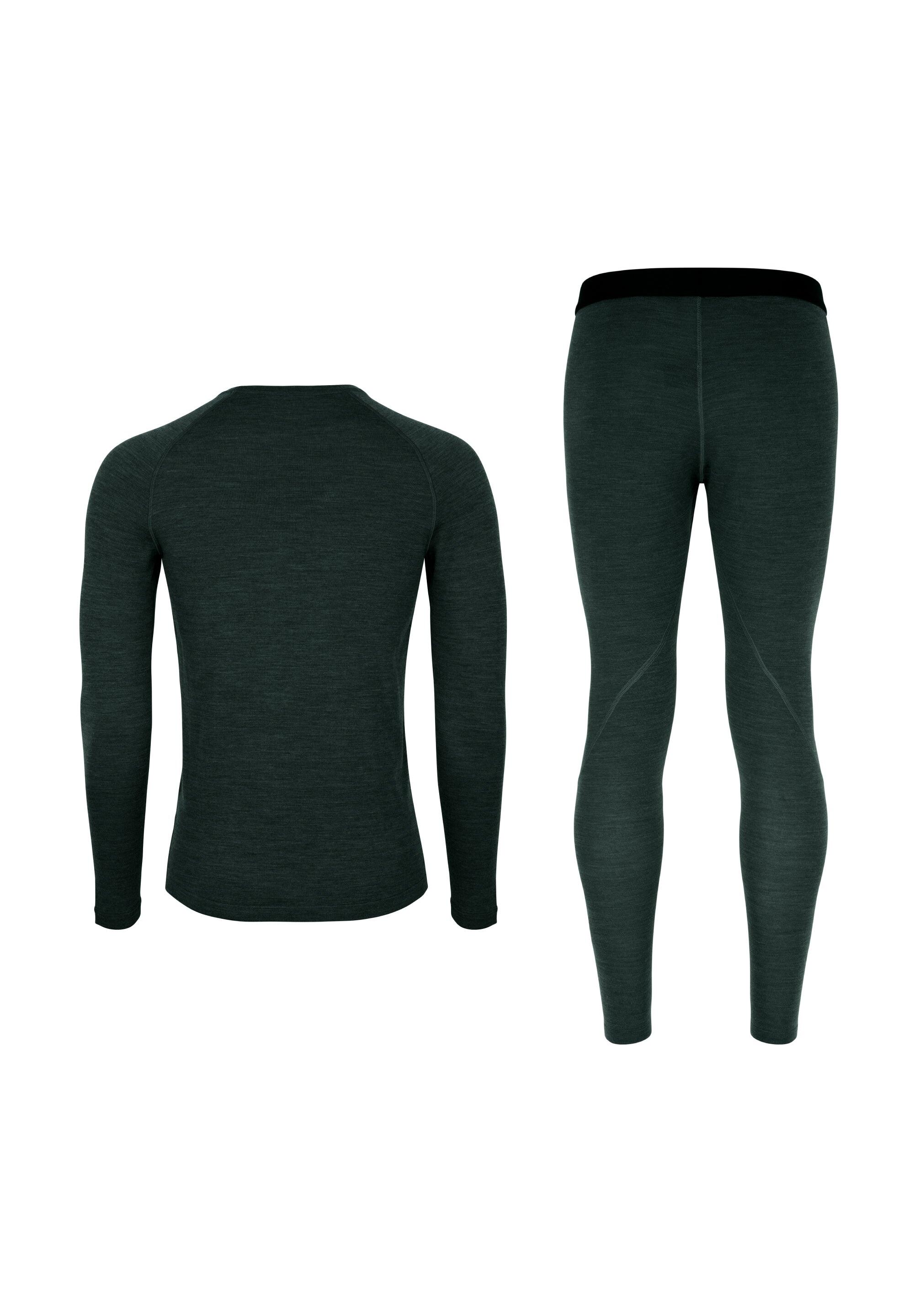 Ensemble thermique en laine mérinos pour homme Haut et pantalon 2/6