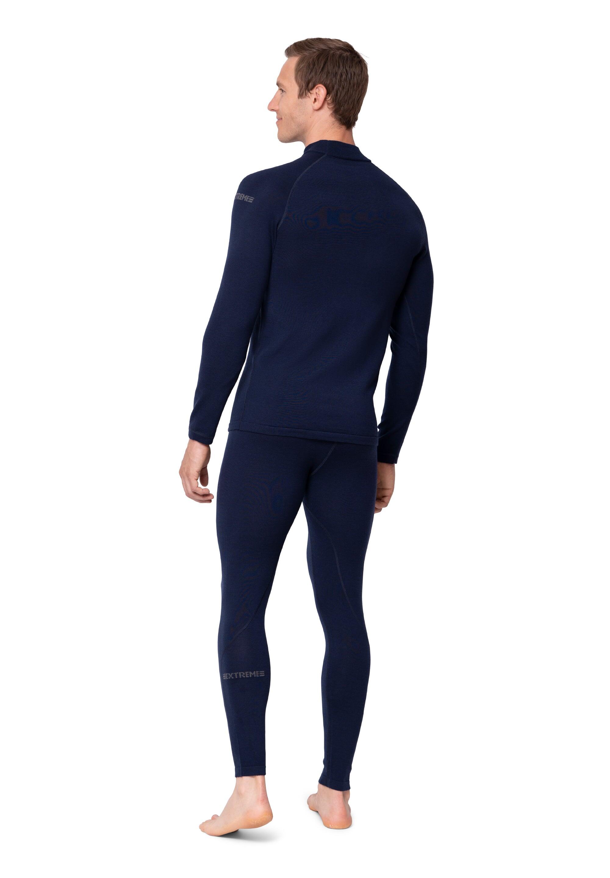 Set de sous-vêtements thermiques homme laine mérinos extrême haut et collant 3/6