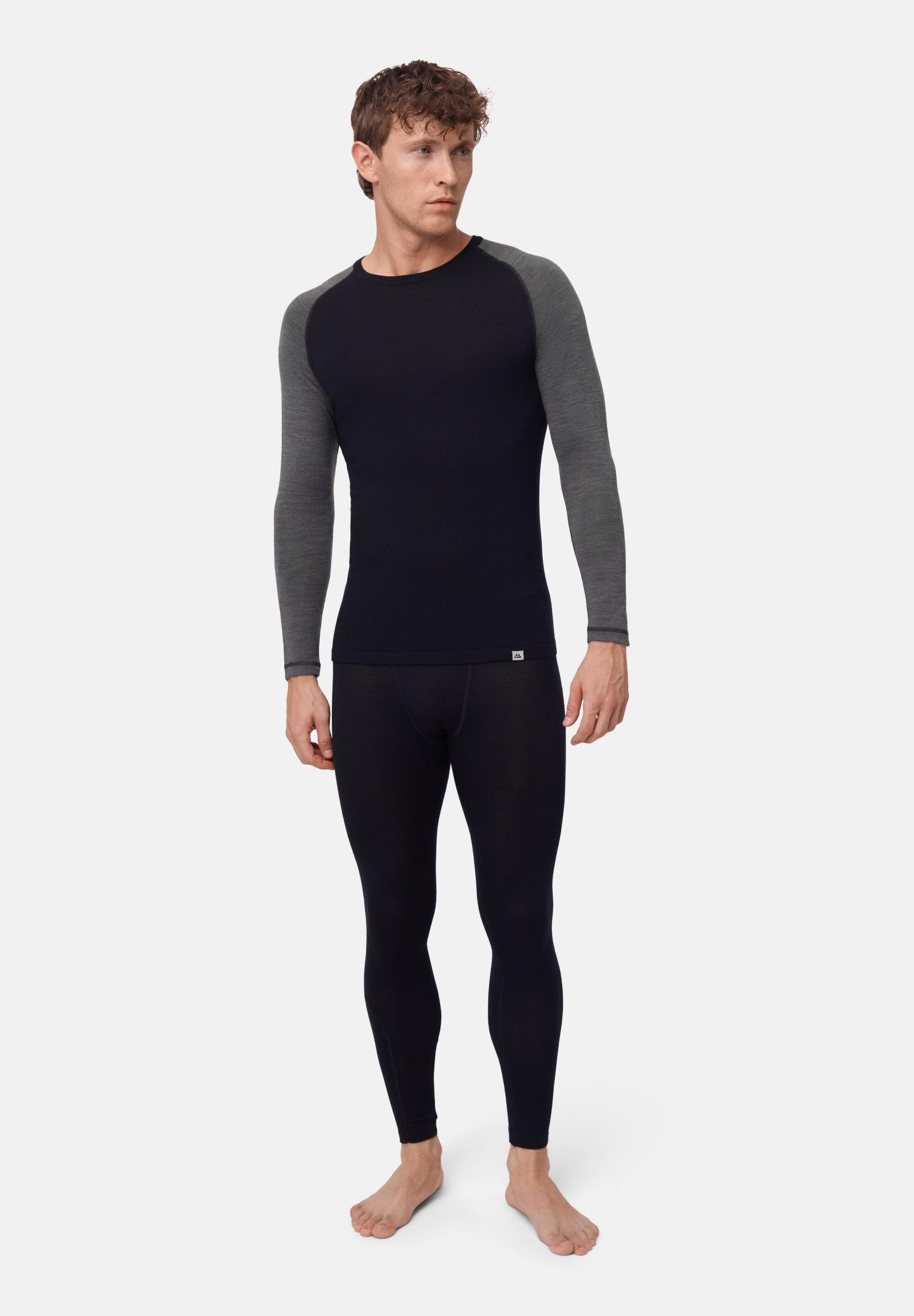Heren merinowollen thermoset Ondergoed Top & Broek 3/6
