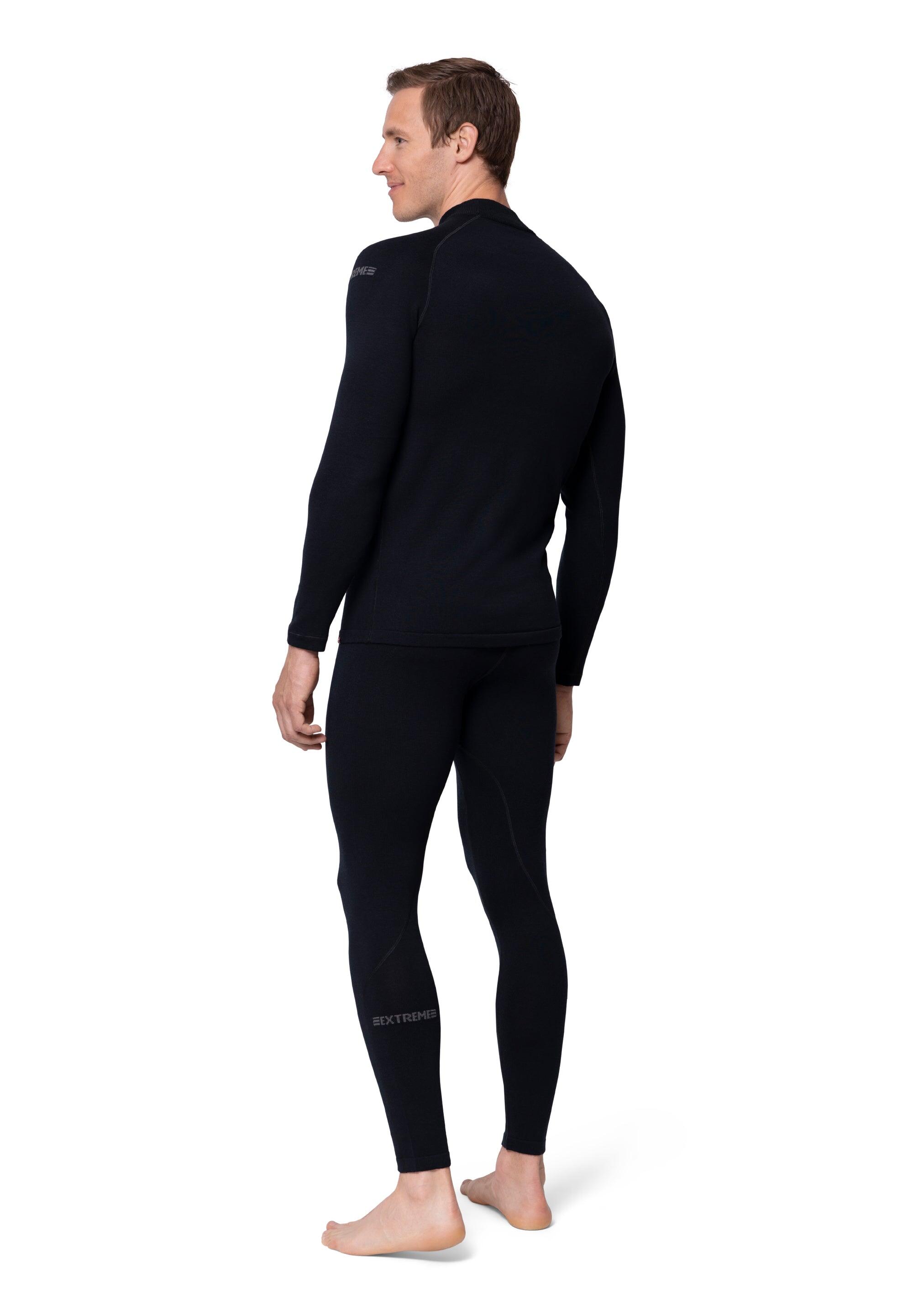 Set de sous-vêtements thermiques homme laine mérinos extrême haut et collant 3/6