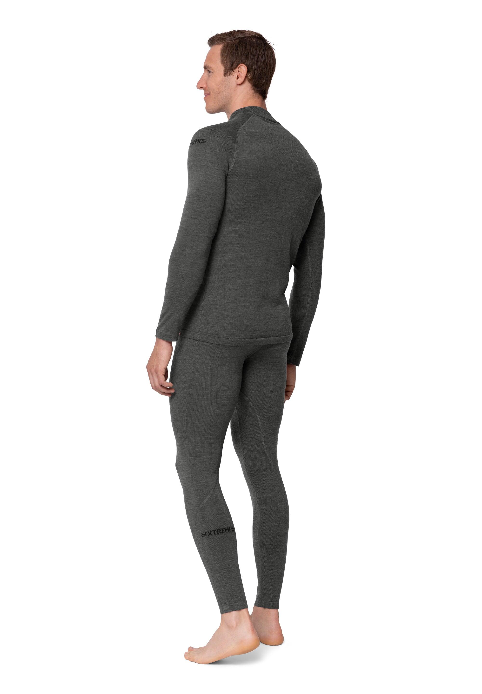 Set de sous-vêtements thermiques homme laine mérinos extrême haut et collant 3/6