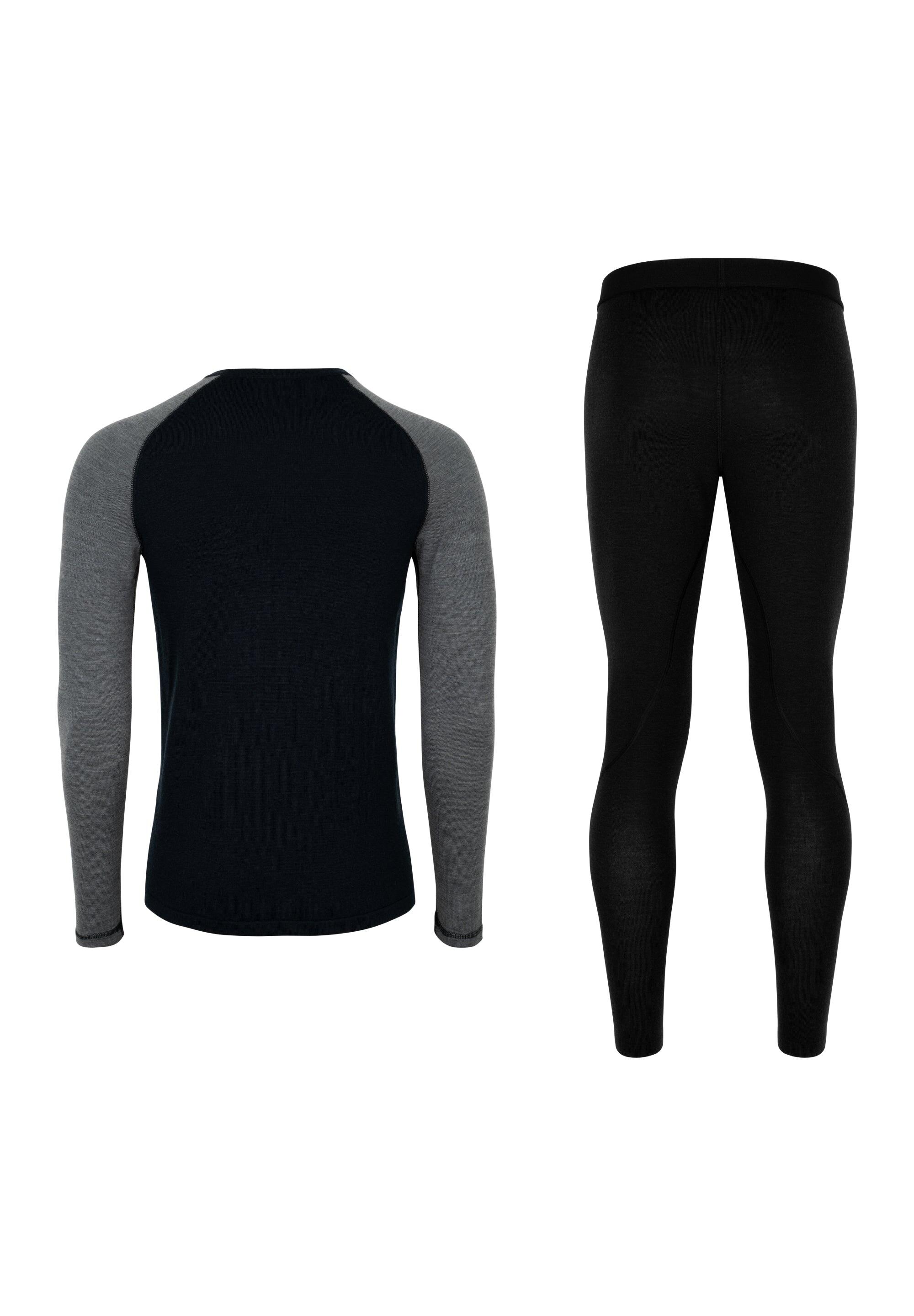Heren merinowollen thermoset Ondergoed Top & Broek 2/6