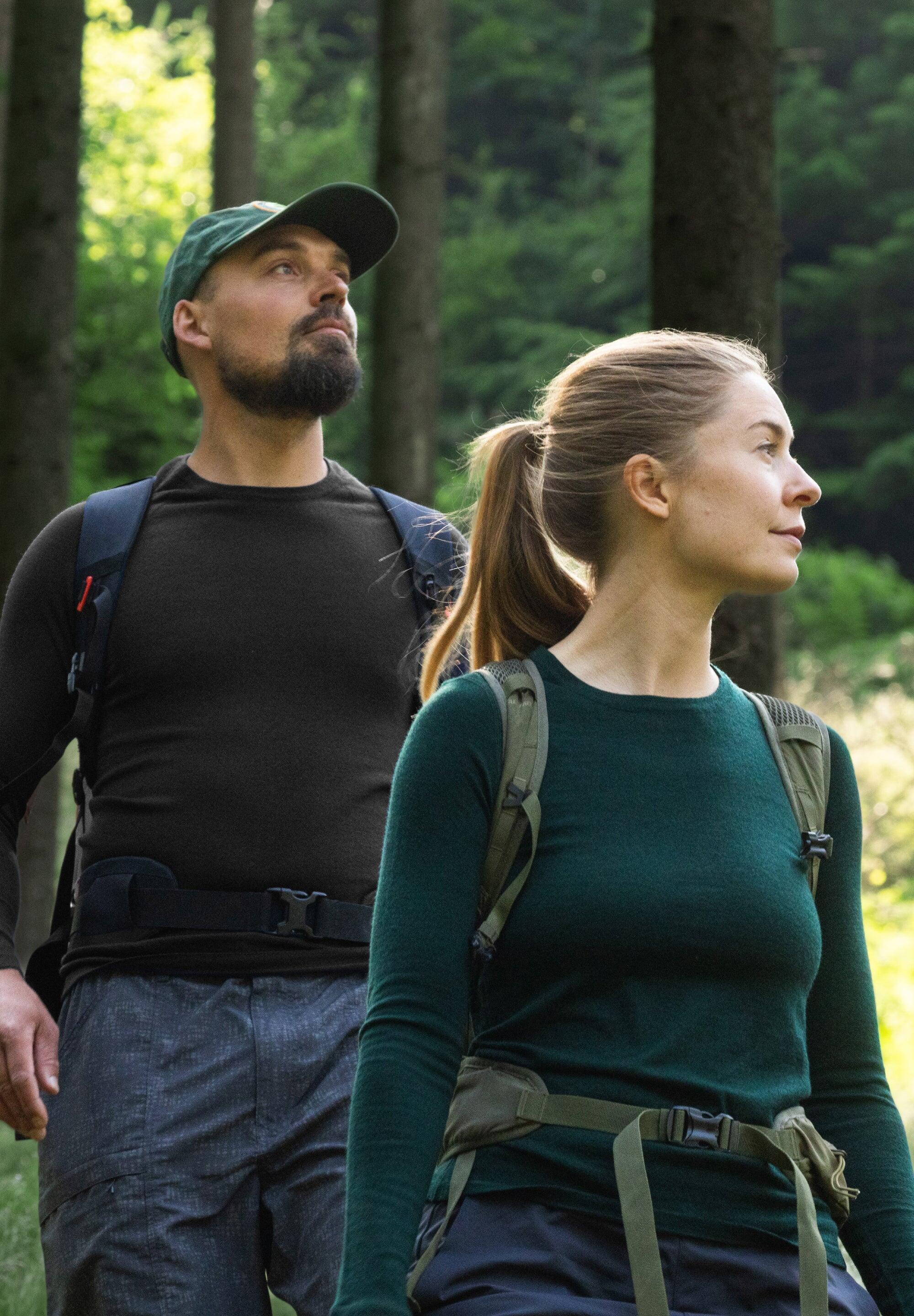 Heren merino thermoshirt lange mouw Warm ademend en comfortabel 5/6