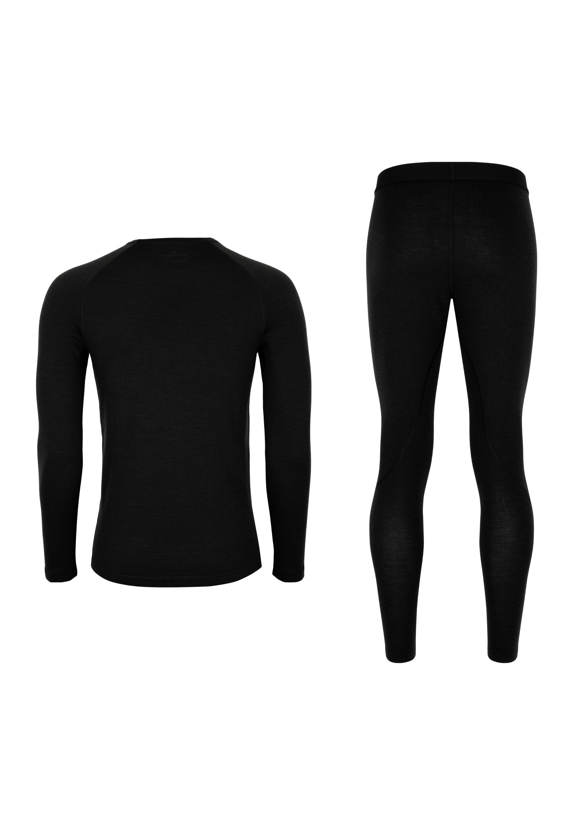 Conjunto térmico de lana merino para hombre Camiseta y pantalón interior 2/6