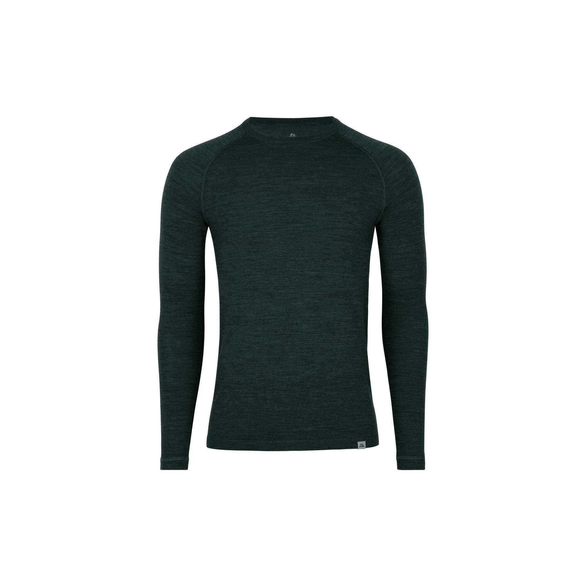 Danish Endurance - T-shirt Thermique Homme En Laine Mérinos Manche Longue Chaud Et Respirant - Chemise Manches Longues - Vert - 46 L/xl - Decathlon