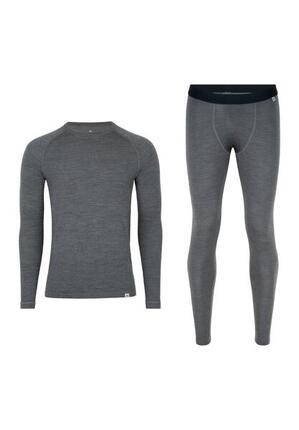 Herren Merino Baselayer Set Langarmshirt & Leggings Warm Atmungsaktiv